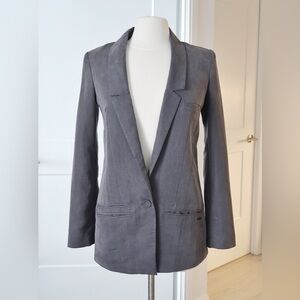 Guess 1981 Lottie Lightweight Grey Blazer Size S, Y2K